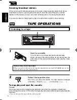 Предварительный просмотр 30 страницы JVC Car Cassette Deck KS-F500 Instructions Manual