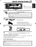 Предварительный просмотр 3 страницы JVC Cassette Receiver KS-FX433R Instructions Manual