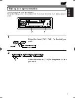 Предварительный просмотр 7 страницы JVC Cassette Receiver KS-FX433R Instructions Manual