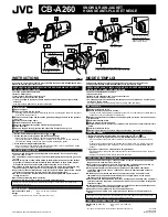 Предварительный просмотр 1 страницы JVC CB-A260 Instructions