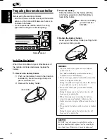 Предварительный просмотр 6 страницы JVC CD/Cassette Receiver KW-XC939 Instruction Manual