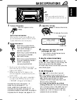 Предварительный просмотр 7 страницы JVC CD/Cassette Receiver KW-XC939 Instruction Manual