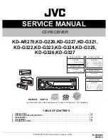 Предварительный просмотр 1 страницы JVC CD Receiver KD-G227 Service Manual