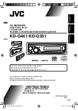 JVC CD Receiver KD-G441 Instruction Manual предпросмотр