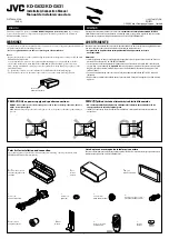 Предварительный просмотр 1 страницы JVC CD Receiver KD-G632 Installation & Connection Manual