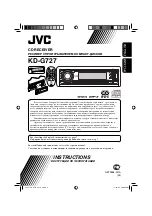 Preview for 1 page of JVC CD Receiver KD-G727 Instructions Manual