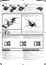 Предварительный просмотр 2 страницы JVC CD Receiver KD-G807 Installation & Connection Manual