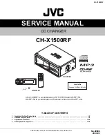 JVC CHX1500RF - CH CD Changer Service Manual предпросмотр