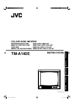 Предварительный просмотр 1 страницы JVC Colour Video Monitor TM-A140E Instructions Manual