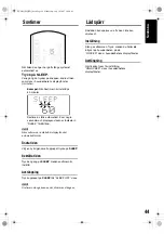 Предварительный просмотр 49 страницы JVC Compact Component System CA-EXAK1 (Swedish) Instructions Manual