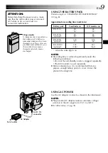 Предварительный просмотр 9 страницы JVC COMPACT GR-SXM735 Instructions Manual