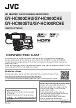 JVC Connected Cam GY-HC900CHE Instructions Manual предпросмотр