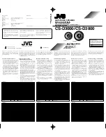 Предварительный просмотр 1 страницы JVC CS-D3000 Instructions