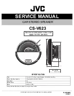 Preview for 1 page of JVC CS-V623 Service Manual