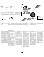 JVC CS-V624 Instructions preview