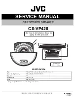 JVC CS-VP428 Service Manual preview