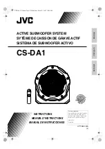 JVC CSDA1 - Car 170 Watt Max Compact Powered Subwoofer Unit Instructions Manual preview