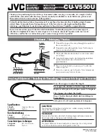 Предварительный просмотр 1 страницы JVC CU-V550U Instructions