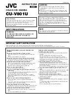 JVC CU-V801U Instructions предпросмотр