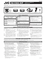 JVC CU-V803 Instructions Manual предпросмотр