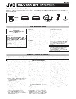 Предварительный просмотр 3 страницы JVC CU-V803 Instructions Manual