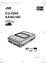 Preview for 1 page of JVC CU-VD40AA Instructions Manual