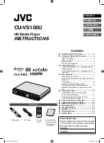 JVC CU-VS100 - Digital AV Player Instructions Manual preview