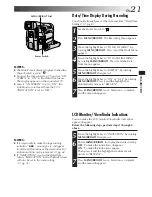 Preview for 21 page of JVC CYBERCAM GR-DVF31 Instructions Manual