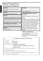 Preview for 2 page of JVC D-ILA DLA-VS3000G Instructions Manual