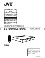 JVC D-ILA LD-HD2KE Instructions Manual preview