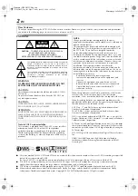 Предварительный просмотр 2 страницы JVC D-VHS Instructions Manual