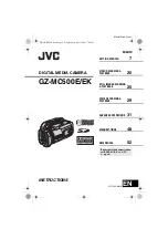 JVC Digital Media Camera GZ-MC500E/EK Instructions Manual предпросмотр