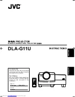 JVC DLA-G11U - D-ila Projector Instructions Manual preview