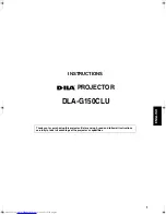 Предварительный просмотр 3 страницы JVC DLA-G150 Instructions Manual