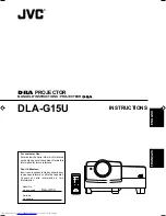 JVC DLA-G15U - D-ila Projector, 1500 Ansi Lumens Instructions Manual preview