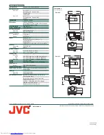 Предварительный просмотр 8 страницы JVC DLA-G15U - D-ila Projector, 1500 Ansi Lumens Specifications