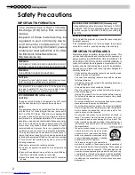 Preview for 2 page of JVC DLA-HD350 Instructions Manual