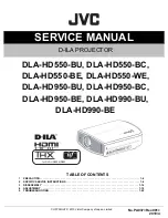 JVC DLA-HD550-BC Service Manual preview