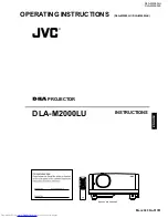 Preview for 1 page of JVC DLA-M2000LE Operating Instructions Manual