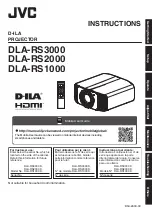 JVC DLA-RS1000 Instructions Manual preview