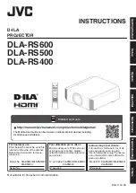 Preview for 1 page of JVC dla-rs400 Instruction Manual