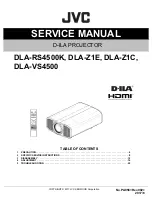 Preview for 1 page of JVC DLA-RS4500K Service Manual