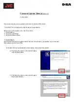 JVC DLA-RS55 Firmware Update Manual preview