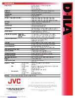 Предварительный просмотр 2 страницы JVC DLA-SH7NLG Specifications