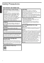 Preview for 2 page of JVC DLA-VS2400G Instructions Manual