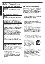 Preview for 2 page of JVC DLA-VS4010 Instructions Manual