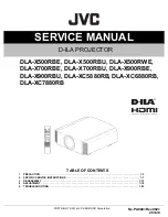 JVC DLA-X500RBE Service Manual preview