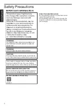 Preview for 2 page of JVC DLA-X5500 Instructions Manual