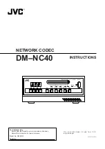 Предварительный просмотр 1 страницы JVC DM-NC40 Instructions Manual