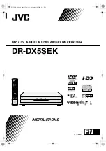 JVC DR-DX5SEK Instructions Manual preview
